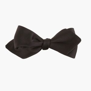 J. Crew Men’s English Satin Point Bow Tie in Black